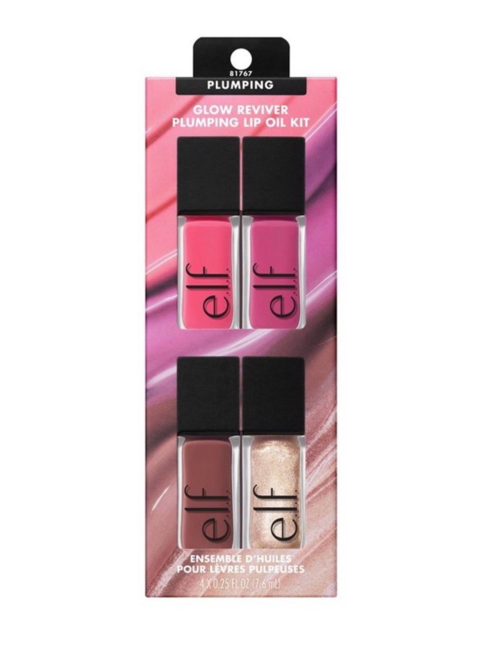 e.l.f. Glow Reviver Plumping Lip Oil Kit - Pink & Nude Shades